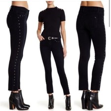 Black orchid Los Angeles Bardot straight fray black