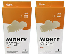 2X Mighty Patch Nose by Hero Cosmetics, HYDROCILLOID 10 patches Each ex 6/2026