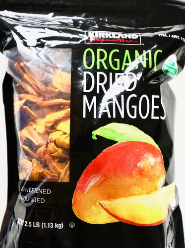 Kirkland Signature Organic Dried Mangoes Unsweetened Unsulfured