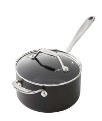 (2) All-Clad Essentials 2.5-qt Nonstick Sauce Pans with Lid