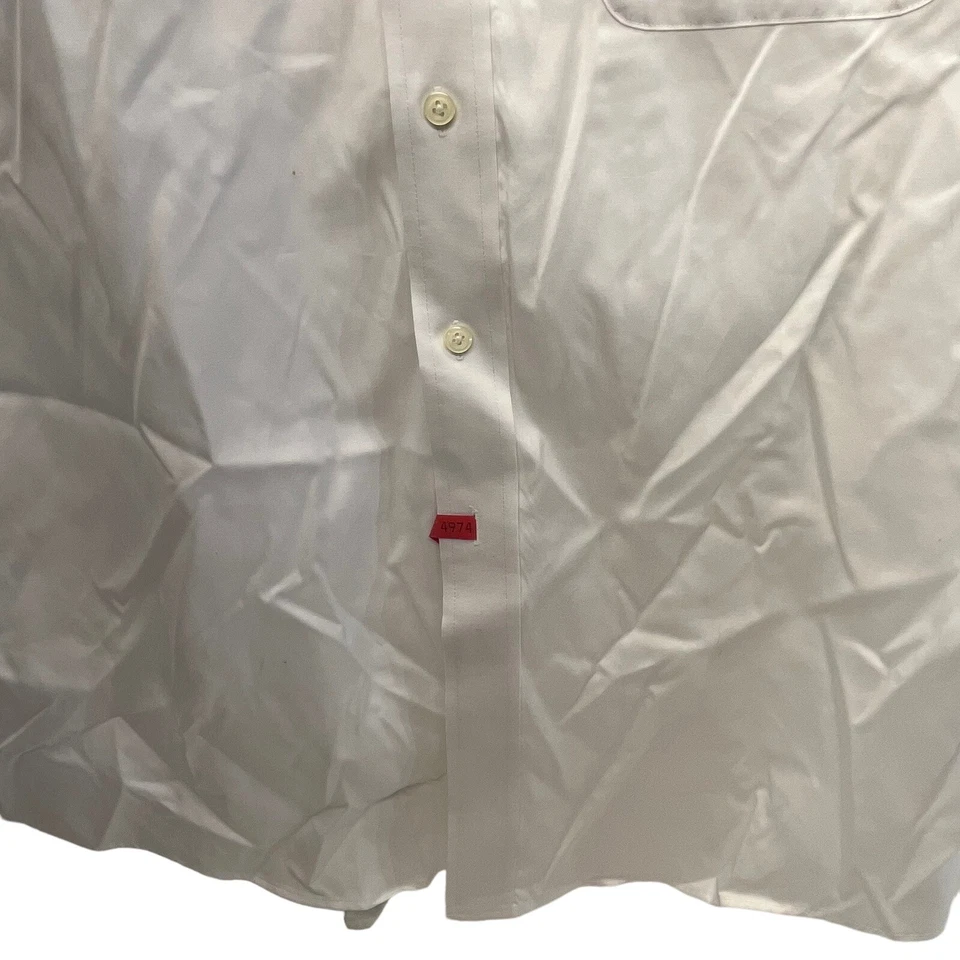 Joseph & Feiss Men Dress White Shirt Size 16.5 34/35 Long Sleeves Button Non Iro - Image 3 of 4