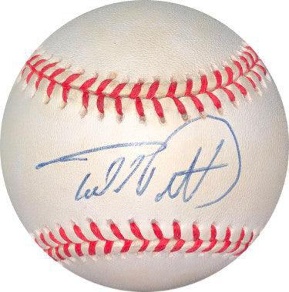 Todd Pratt signed RONL Rawlings Official National League Baseball minor tone spo