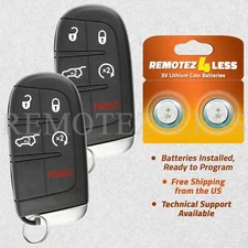 2 For Jeep Grand Cherokee 2014 2015 2016 2017 2018 Keyless Smart Remote Key Fob