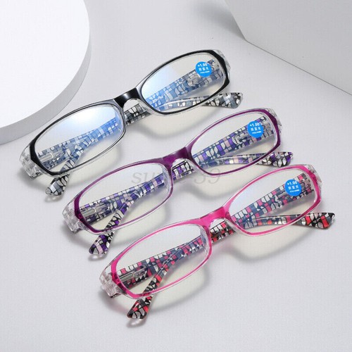 3 Pairs Womens Reading Glasses Blue Light Blocking Spring Hinge Readers 0~4.0 K - Picture 2 of 13