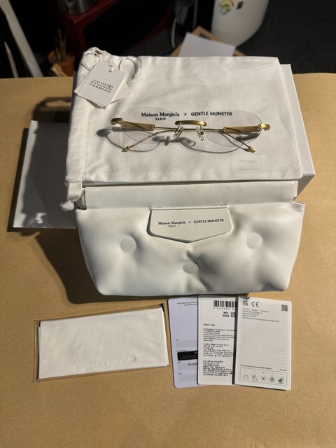 Gentle Monster x Maison Margiela "2025" MM217 Gold Clear, (100% Authentic)