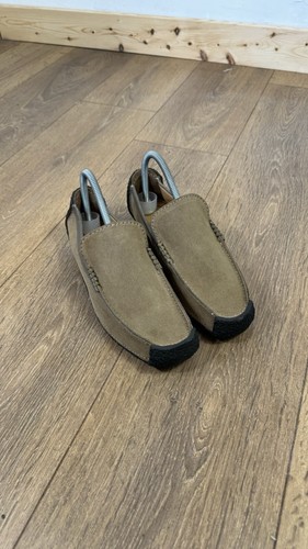 Clarks ORIGINALS vintage anni '90 Wallabees rara suola arrotolabile pelle scamosciata marrone taglia UK 6D - Foto 1 di 12