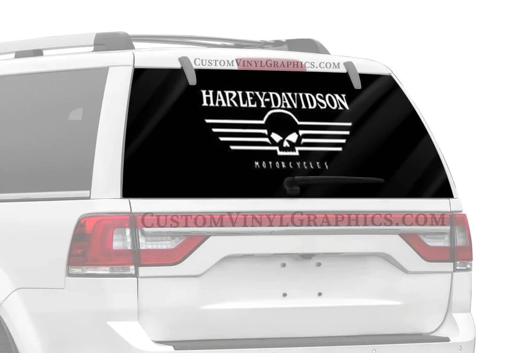 Fits 40" x 14.3" Area Willie G Motorcycle Harley Vinyl Decal ANY Color FREE SHIP