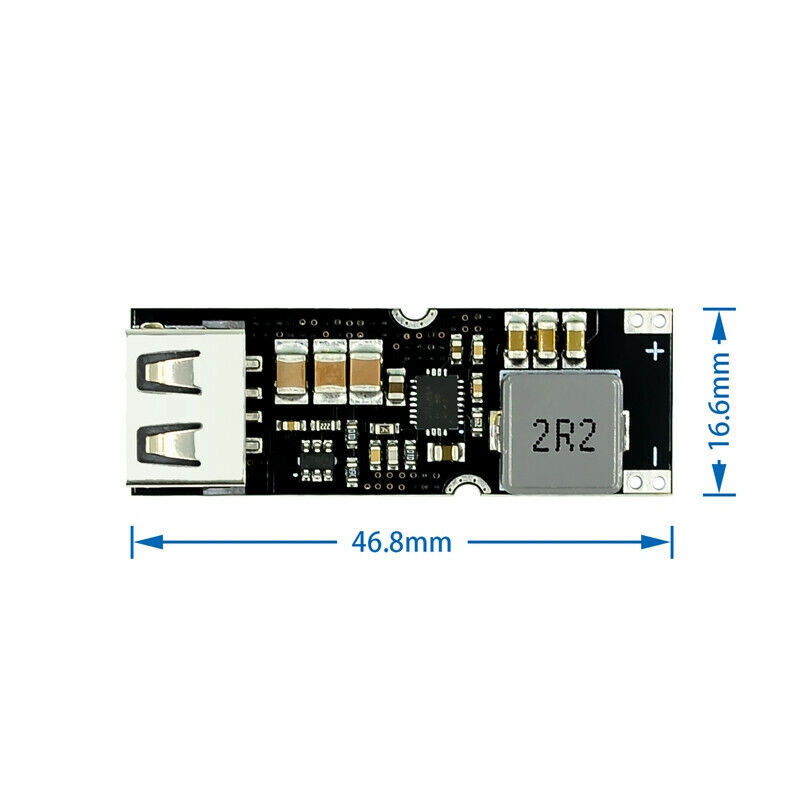TPS61088 3.7V 4.2V Liter 5/9/12V USB QC Lithium Battery Boost Power Module Board
