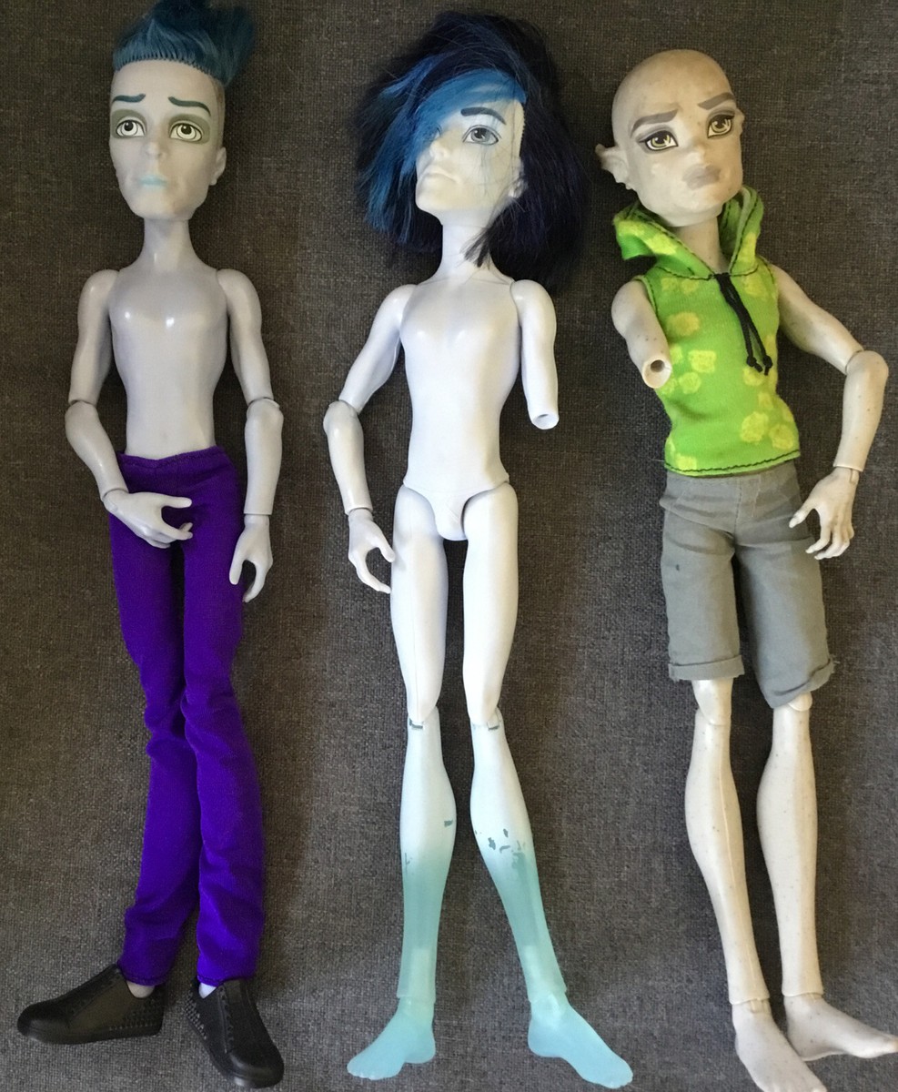 LOT OF MONSTER HIGH GUY DOLLS BOYS MEN MALE G