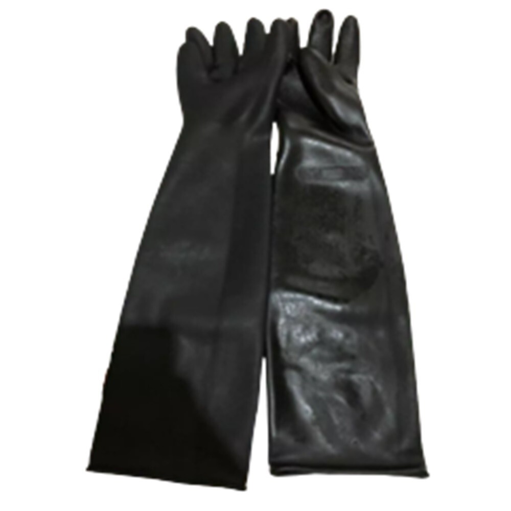 Gloves Heavy Duty Natural Rubber Industrial Cleaning Household 24 inch 1 Pairs.-image