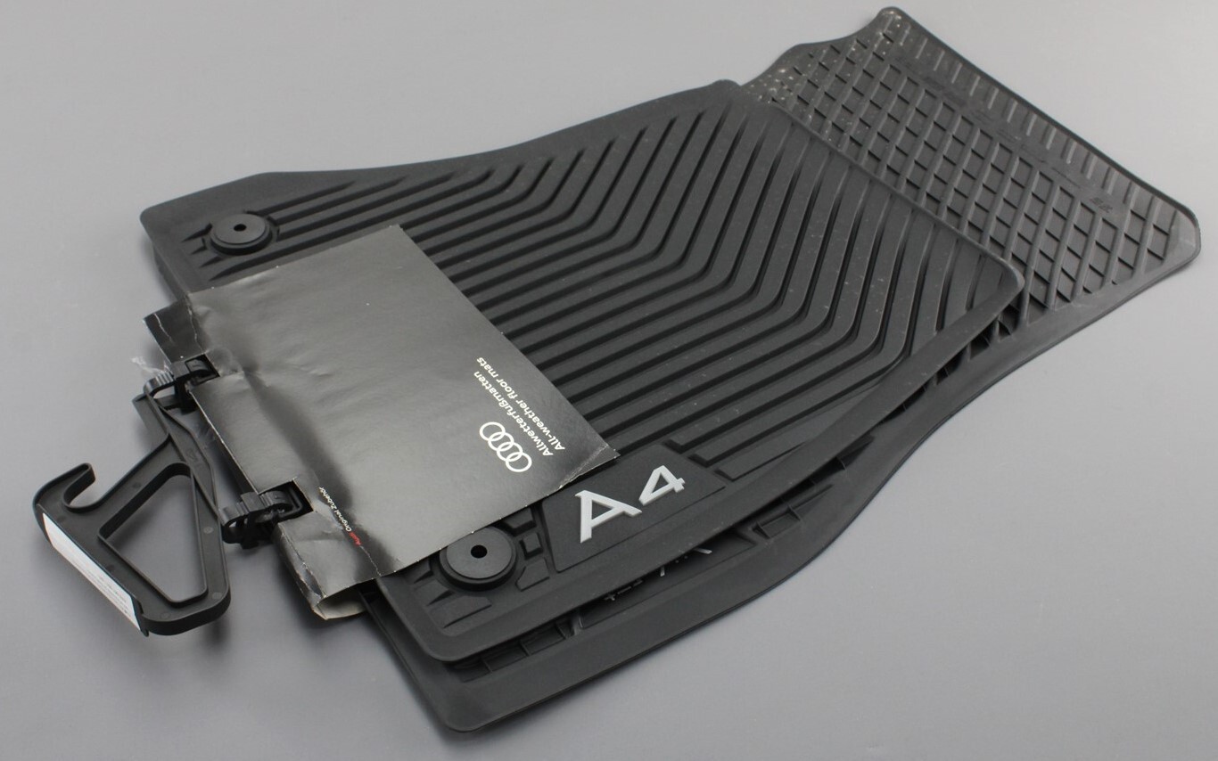 Genuine Audi A4 S4 B9 20162020 front rubber floor mats set (RHD