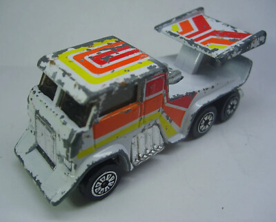 3 1/3'' Diecast CPG Corp 1980 KENNER Prod No.1027 White Drag Racing Semi Truck