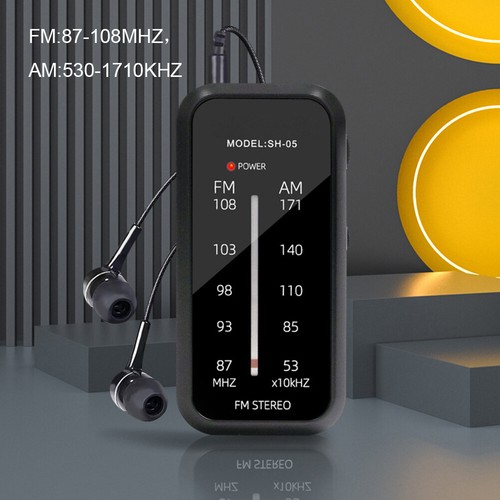 Pocket Radio with Back Clip Portable Battery Operated Radio for Walking Jogging - Picture 11 of 12