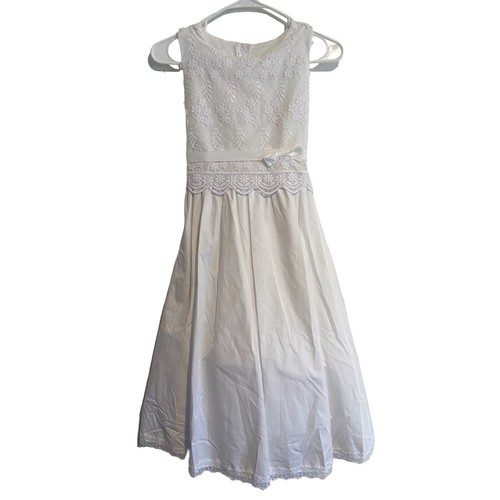 NWOT Swea' Pea & Lilli White Special Occasion Sleeveless Dress 12 - Picture 2 of 9