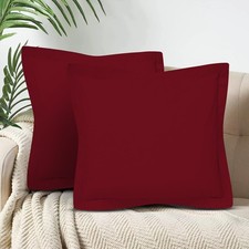 100 Egyptian Cotton Euro Pillow Shams Set of 2 by European Square Pillow