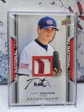 2009 USA Baseball /99 Patch Auto Rookie Tony Wolters! B19