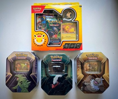 Pokemon Day 2026 Box and 3 Tyranitar Triple Whammy Tins | eBay