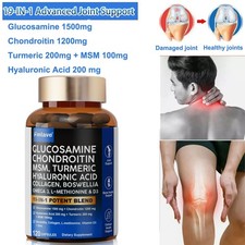 Glucosamine Chondroitin Turmeric MSM Triple Strength Joint Support 120pcs 3490mg