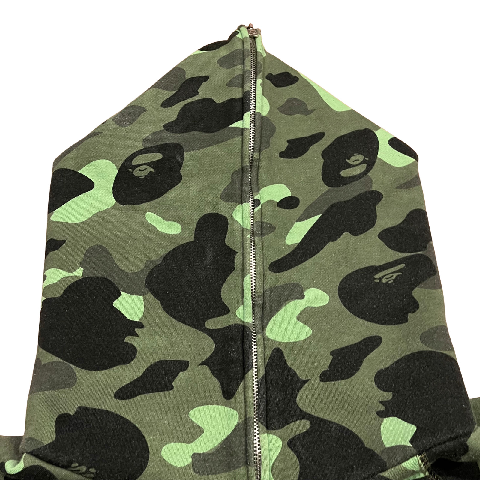 Swarovski BAPE Full Zip Hoodie Green Size XXXL Pharrell Camo Used READ! thumbnail 7