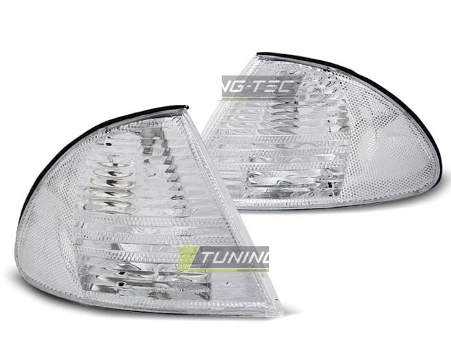 Frontblinker set SET for BMW 3 Series 3er E46 1998-2001 Chrom DEPO AU KPBM24WP X - Image 2 of 4