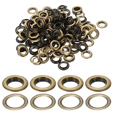 150 Pcs 12mm/1/2" Metal Eyelets, Eyelets and Grommets Kit Bronze