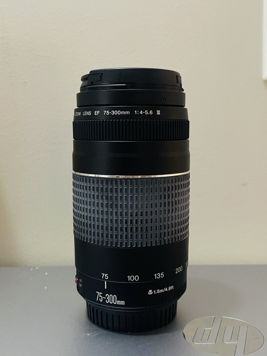 Canon EF 75-300mm f/4-5.6 III USM Ultrasonic Zoom Lens NIB | eBay