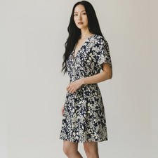LOFT Outlet blue floral dress size XS Petite New