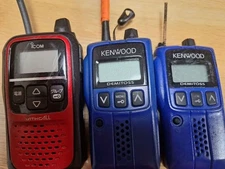 Junk 3 units Icom IC-41 Kenwood UBZ-EA20 Demitos