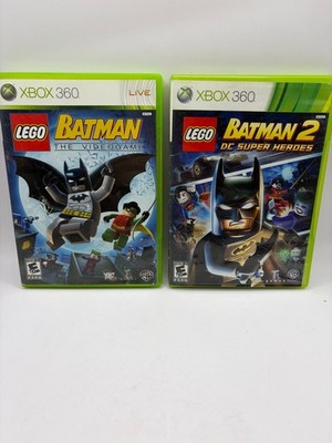 LEGO Batman Xbox 360 Lot LEGO Batman 1, 2 DC Super Heroes - Complete Free Ship