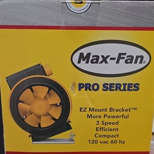 Max-Fan PRO SERIES 6" In Line Fan 3 Speed EZ Mount Bracket Electric Exhaust