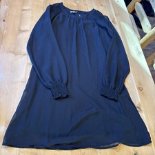 Maurices Dress Womens Medium Short 2-button Long Sleeve Lined Little Black Dress