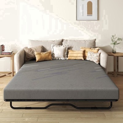 Timbervibe 4'' Queen Memory Foam Mattress Colchon, Gel Memory Foam, Pressure