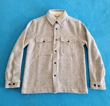 Flint And Tinder Wool Heritage Jacket Mens S Natural Herringbone Donegal $188