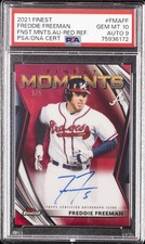 2021 TOPPS FINEST FINEST MOMENTS AUTOS #FMAFF FREDDIE FREEMAN 5/5 PSA 10 AUTO 9