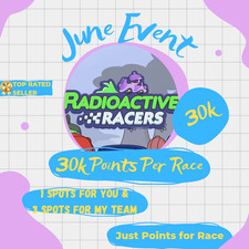 MONOPOLY GO RADIOACTIVE RACERS JUNE 24th, 2026 - 30K POINTS PER RACE