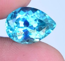 Natural Serendibite 7.25 Ct Green Bluish Pear Stunning Certified Gemstone