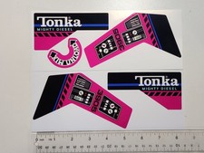 Stickers For Tonka Mighty Diesel Concrete Cement Mixer Hot Pink 3905
