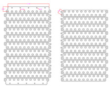1SET Supply 0.3-1mm 21.4mm Distance Connector 21700 Battery Pack Copper Busbar