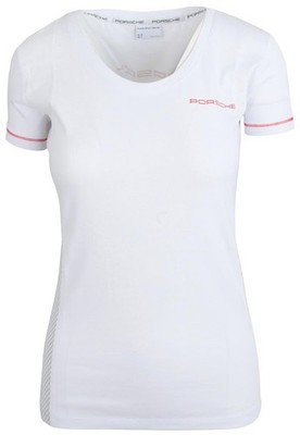 Porsche Driver's Selection Damen Racing T-Shirt Rundhals Weiß