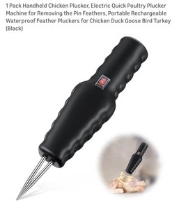 1 Pack Handheld Chicken Plucker, Electric Quick Poultry …