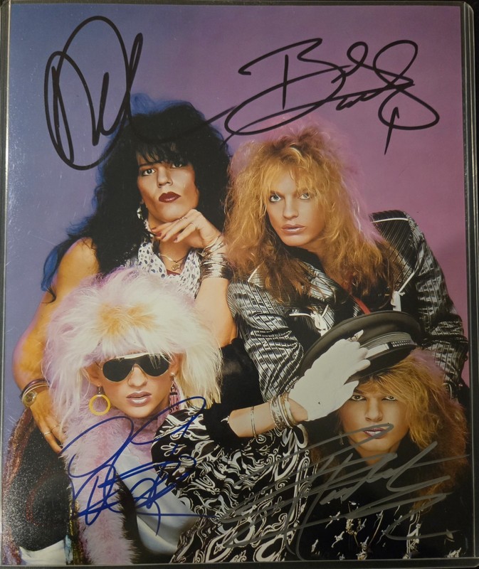 Poison Signed 8x10 Promo Photo Laminated