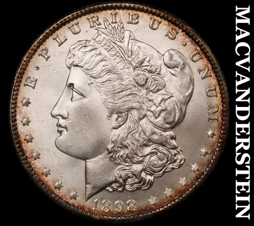 1898-O Silver Morgan Dollar - Choice Gem Brilliant Unc+++  Lustrous  #i7092