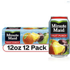 Minute Maid Fruit Punch Juice 12 fl oz Cans, 12 Pack – Refreshing Soft Drink Bev