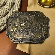 American Express Co Wells Butterfield Vintage Wells Bergamot Belt Buckle C-36