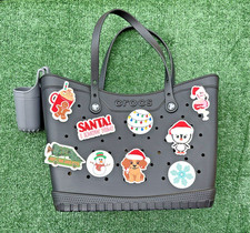 Bogg Bits Christmas Charms   Holiday Bag Accessories Compatible w/ Crocs Style T