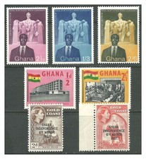 GHANA 1959 LOT OF 7 STAMPS MH