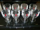 MICHELOB BEER MUGS, THUMBPRINT, STEMMED (8 TOTAL) — photo 6
