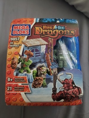 2004 MEGA BLOKS FIRE & ICE DRAGONS 9857 - ICE OUTPOST - SEALED - RARE!