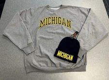 VTG Steve & Barry’s University of Michigan Sweatshirt XL + Michigan Beanie 