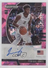 2020-21 Panini Prizm Draft Picks Prospect Pink Ice Tyrique Jones #PA-TJ Auto 6f8